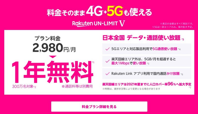 【要チェック】楽天モバイルの注意点